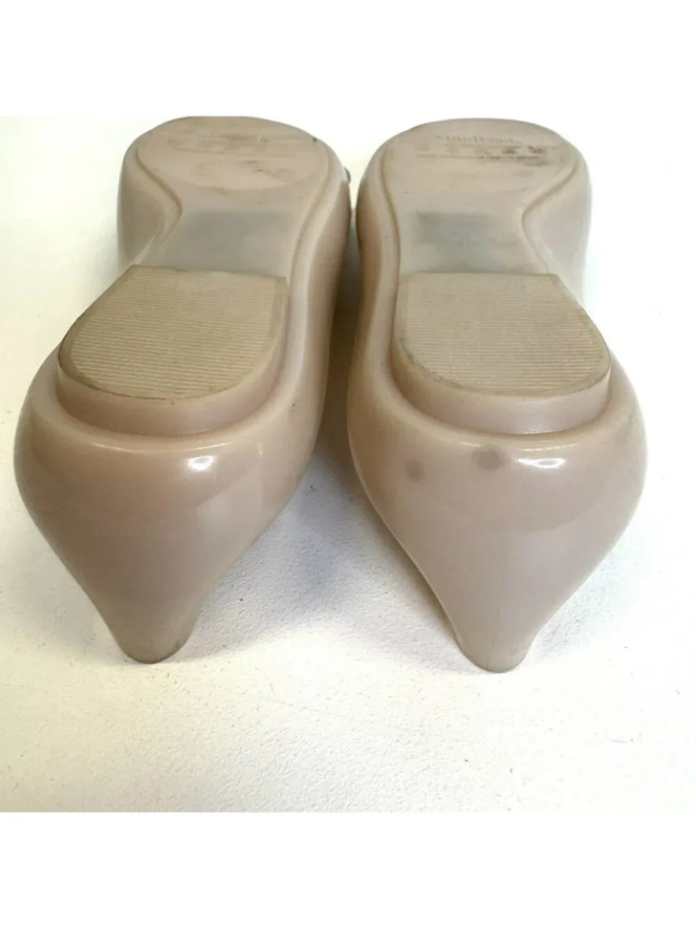 Melissa x Jason Wu Bow Jelly Ballet Flats Shoes Nude Blush Womens US Size 9